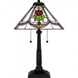 Quoizel TF16137MBK Tiffany Table lamp tiffany 2 lights matte black Table Lamp
