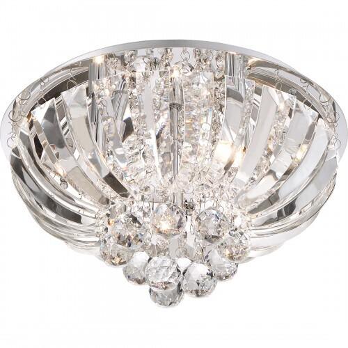 Quoizel PCGN1616C Glisten Flush mount 16"d polished chrome Flush Mount