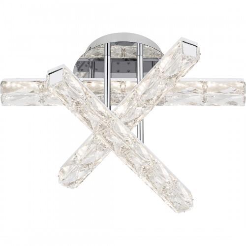 Quoizel PCCME1718C Comet Semi flush led light polished chrome Semi-Flush Mount