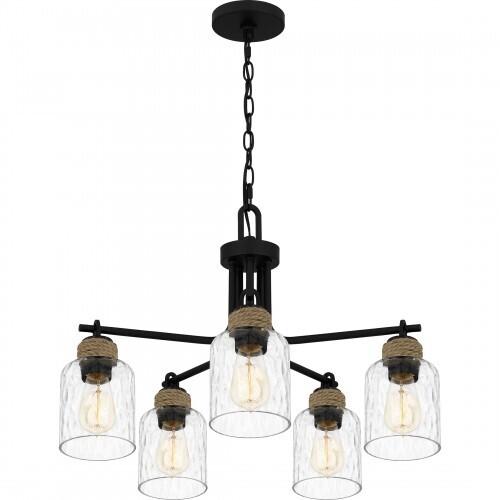 Quoizel BTC5025MBK Baltic Chandelier 5 lights matte black Chandelier