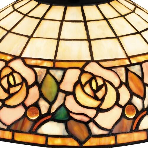 Quoizel TF6150MBK Tiffany Table lamp tiffany 2 lights matte black Table Lamp