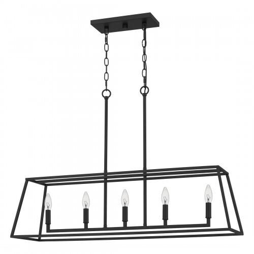 Quoizel PRC536MBK Prescott Island 5 lights matte black Island Light