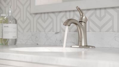 Pfister Brushed Nickel Weller Single Control Bath Faucet LG42-WR0K