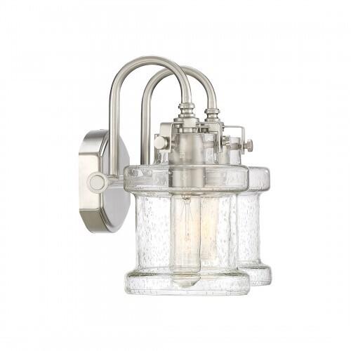 Quoizel DNY8602BN Danbury Vanity Bath Lighting, 2-Light, 200 Watts, Brushed Nickel (10" H x 16" W)