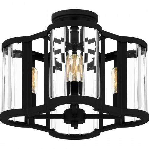 Quoizel QSF6193MBK Quoizel Semi-Flush Mount Semi flush 4 lights matte black Semi-Flush Mount