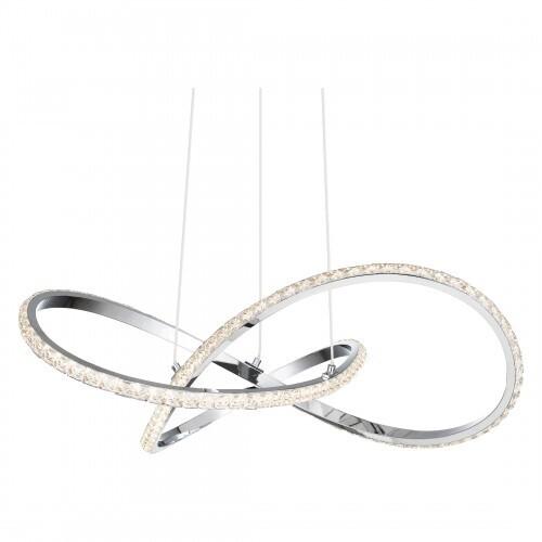 Quoizel PCRUM2818C Rumi Pendant led light polished chrome Pendant