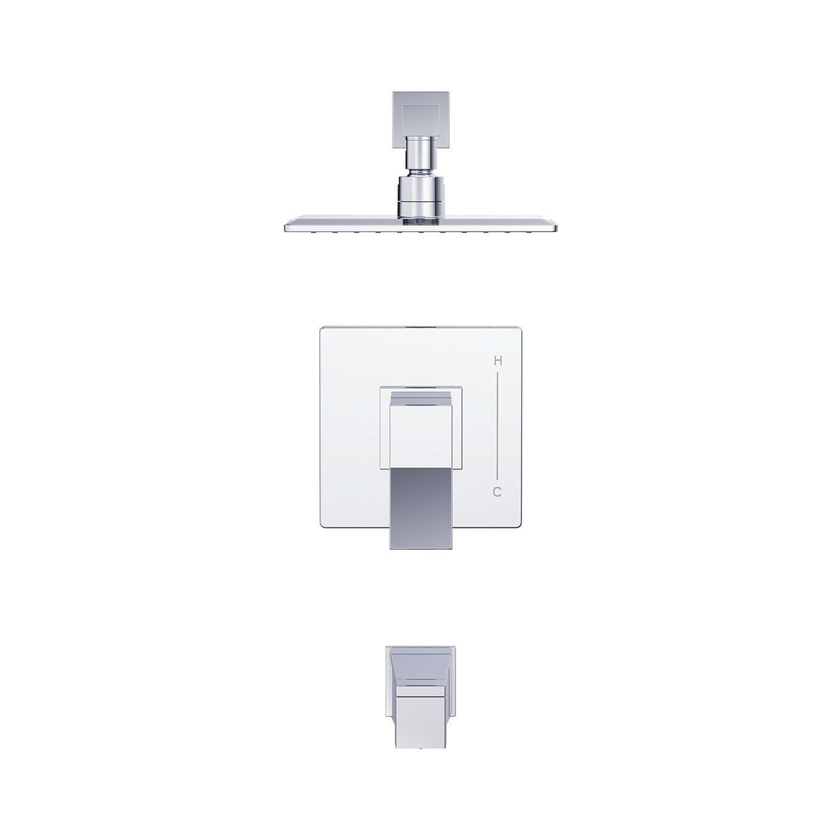 Gerber D501019BNTC Brushed Nickel Avian Tub & Shower Trim Kit, 1.75GPM