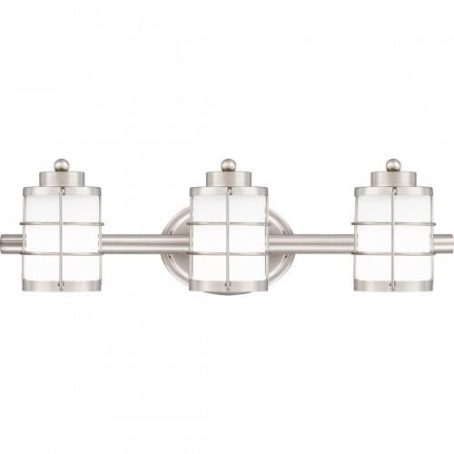 Quoizel HZT8623BN Hazlett Bath 3 light brushed nickel Bath Light