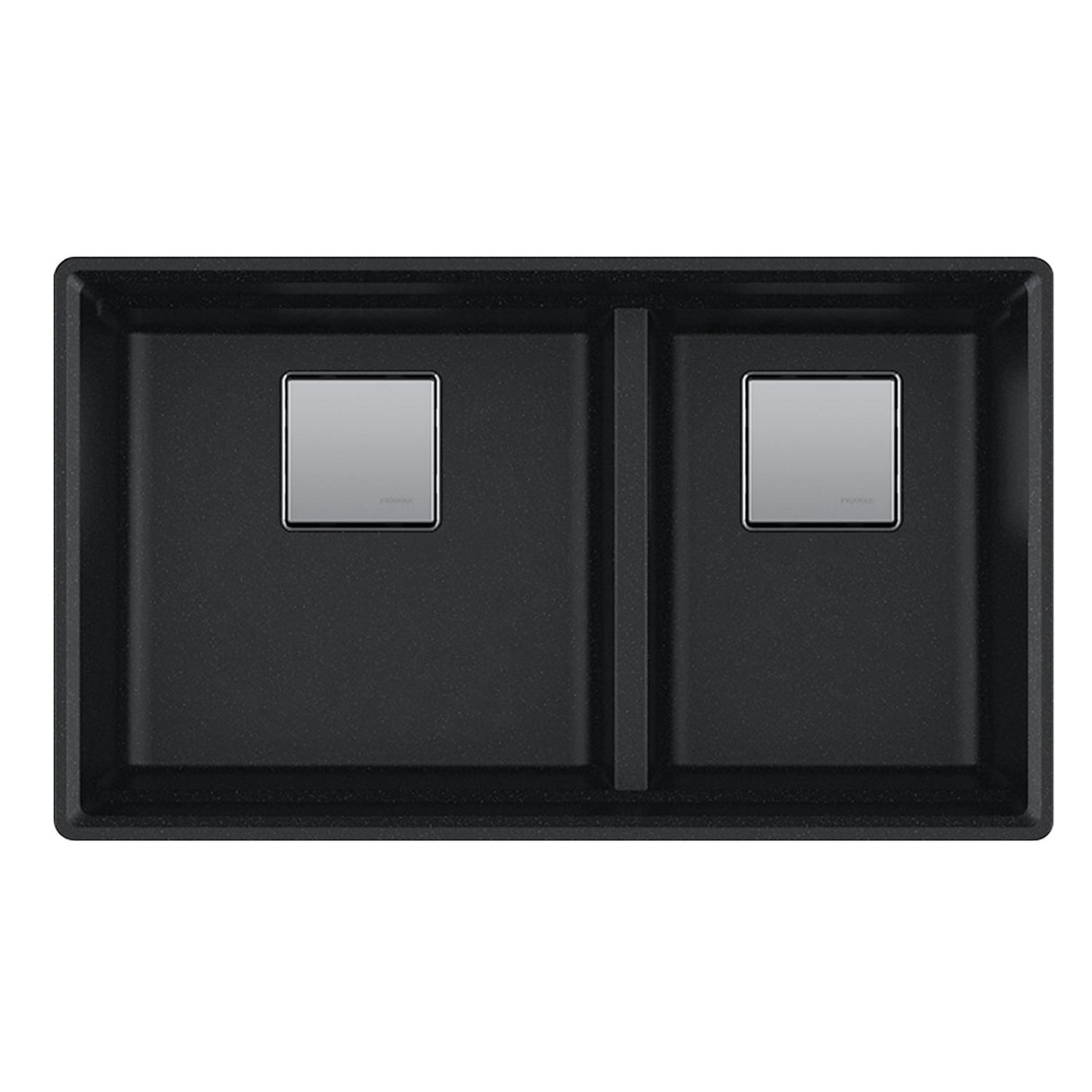 FRANKE PKG160LD-ONY Peak 32.0-in. x 18.8-in. Onyx Granite Undermount Double Bowl Kitchen Sink - PKG160LD-ONY In Onyx