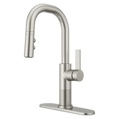 Pfister Stainless Steel 1-handle Pull-down Bar/prep Kitchen Faucet GT572-MTS