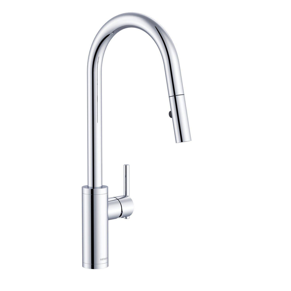 Gerber D454058 Chrome Parma Cafe Single Handle Pull-down Kitchen Faucet