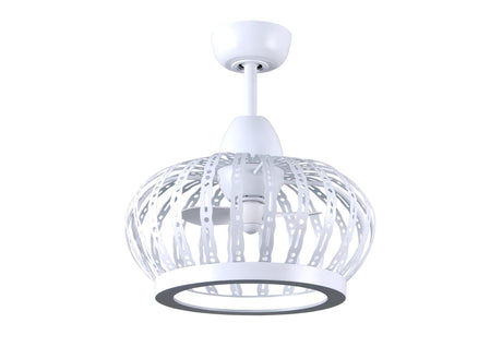 Matthews Fan DM-MWH Dana ceiling fan pendant in Matte White finish.