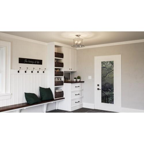 Quoizel BAW1716PK Barlow Semi flush 16"d polished nickel Semi-Flush Mount