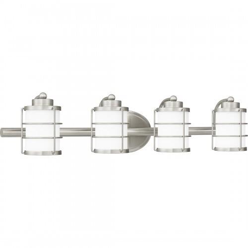 Quoizel HZT8631BN Hazlett Bath 4 lights brushed nickel Bath Light