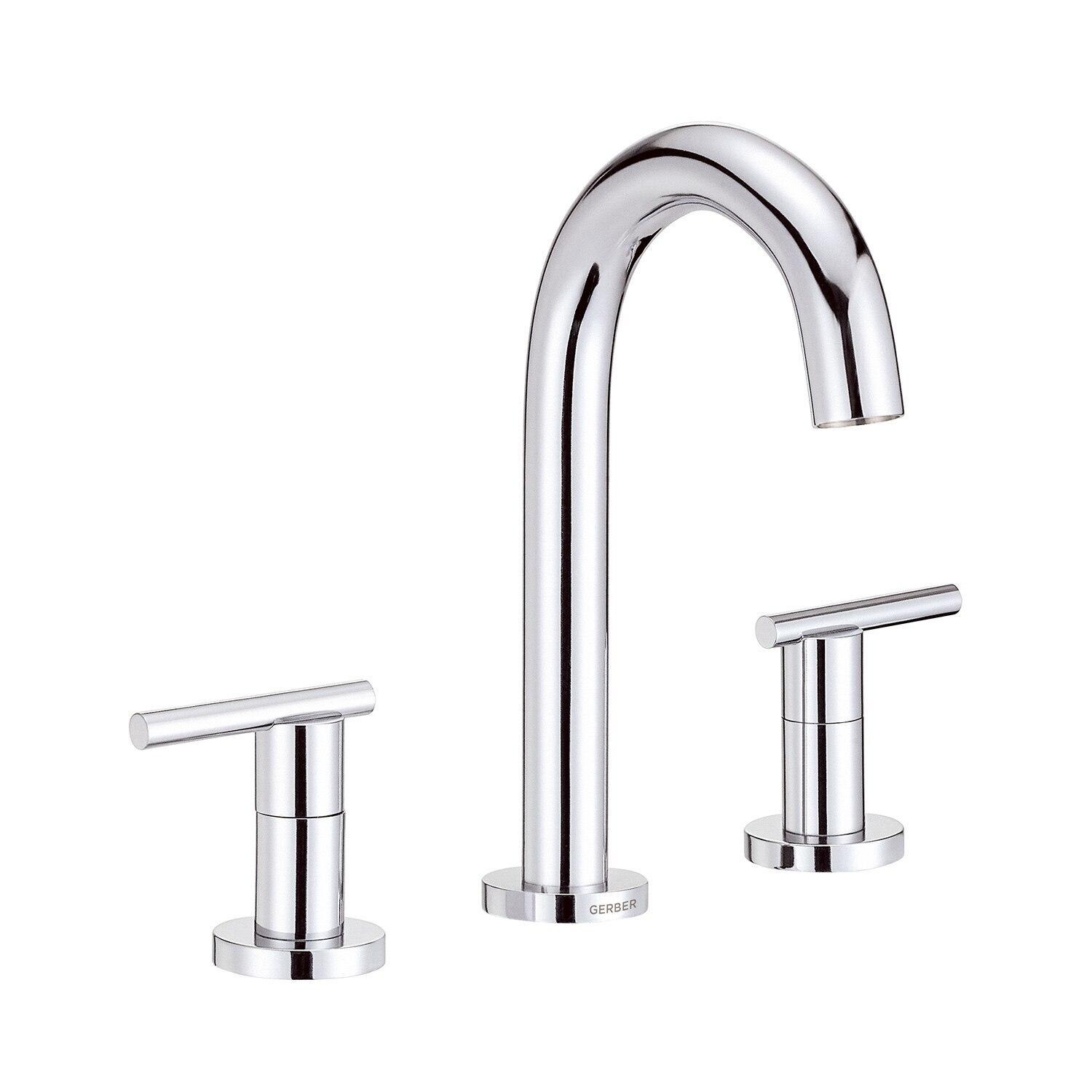 Gerber D303658BS Parma Two Handle Widespread Lavatory Faucet - Satin Black