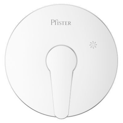 Pfirst Modern Valve, Trim Only in Polished Chrome