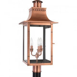 Quoizel CM9012AC Chalmers Outdoor post lantern aged copr Outdoor Lantern
