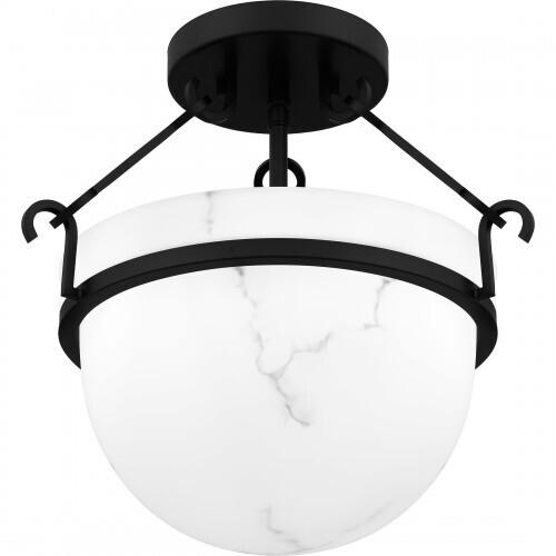 Quoizel QSF6185MBK Quoizel Semi-Flush Mount Semi flush 3 lights matte black Semi-Flush Mount