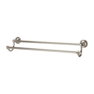 Pfister Polished Nickel Tisbury 24" Double Towel Rack BTB-TB2D