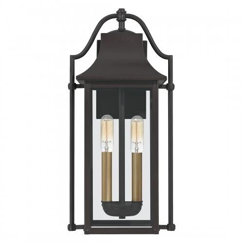 Quoizel MAN8409WT Manning Outdoor wall 2 light western bronze Outdoor
