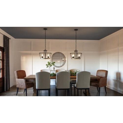 Quoizel BRT1717GK Brockton 4 light semi flush grey ash Semi-Flush Mount