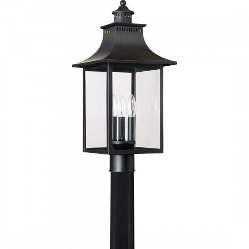 Quoizel CCR9010K Chancellor Outdoor post mystic black Outdoor Lantern