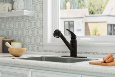 Pfister Tuscan Bronze Pfirst Series 1-handle, Pull-out Kitchen Faucet G133-10YY