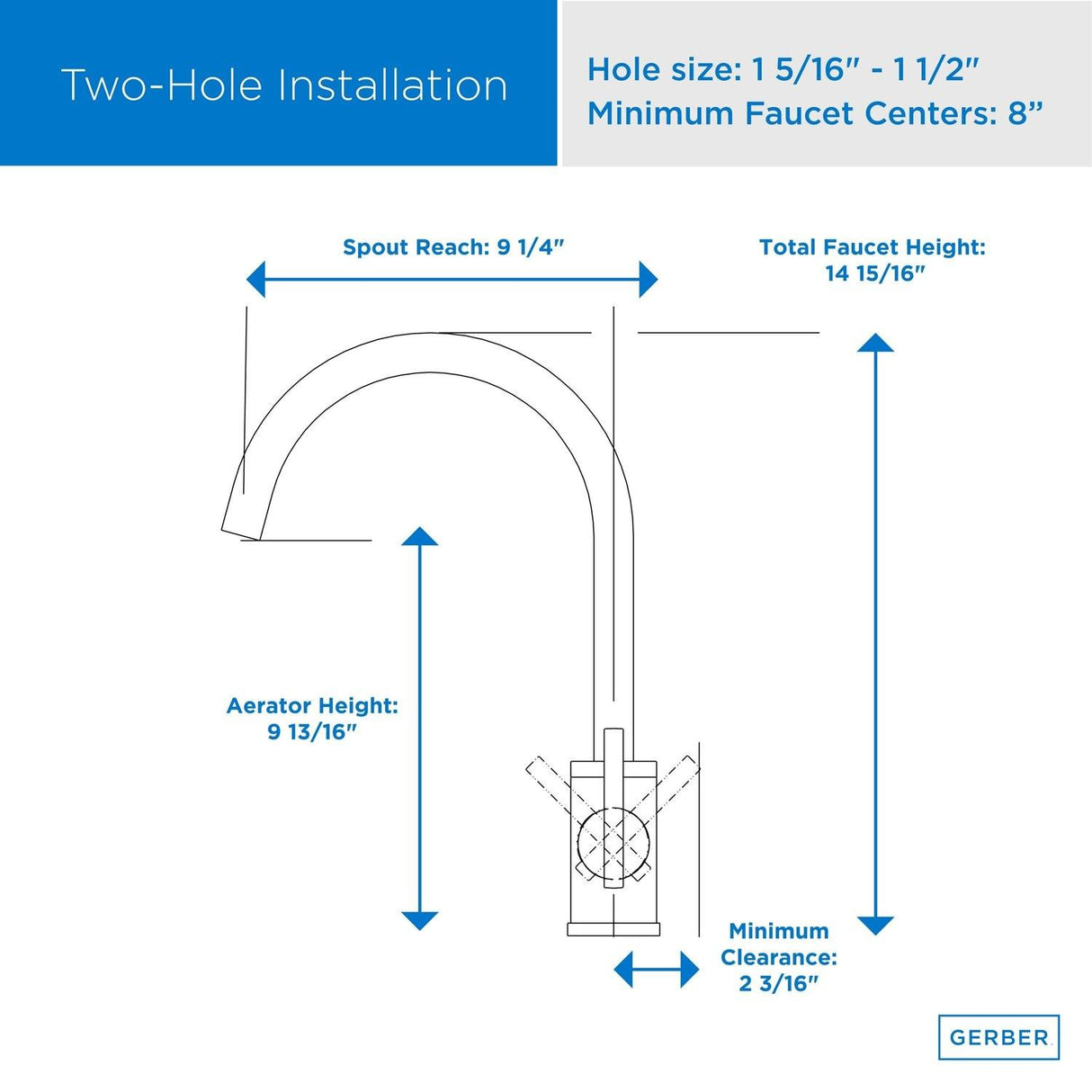 Gerber D401058SS Stainless Steel Parma Single Handle Kitchen Faucet