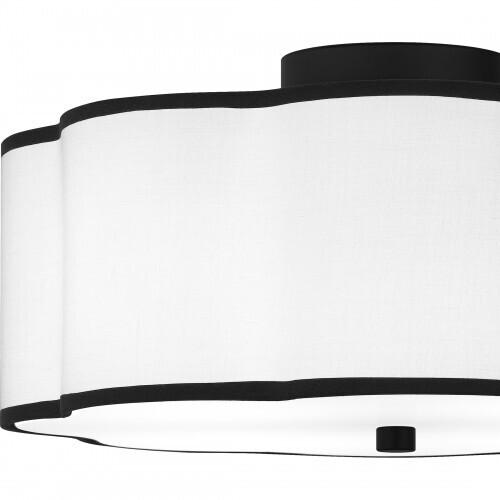 Quoizel QSF6179MBK Quoizel Semi-Flush Mount Semi flush 4 lights matte black Semi-Flush Mount