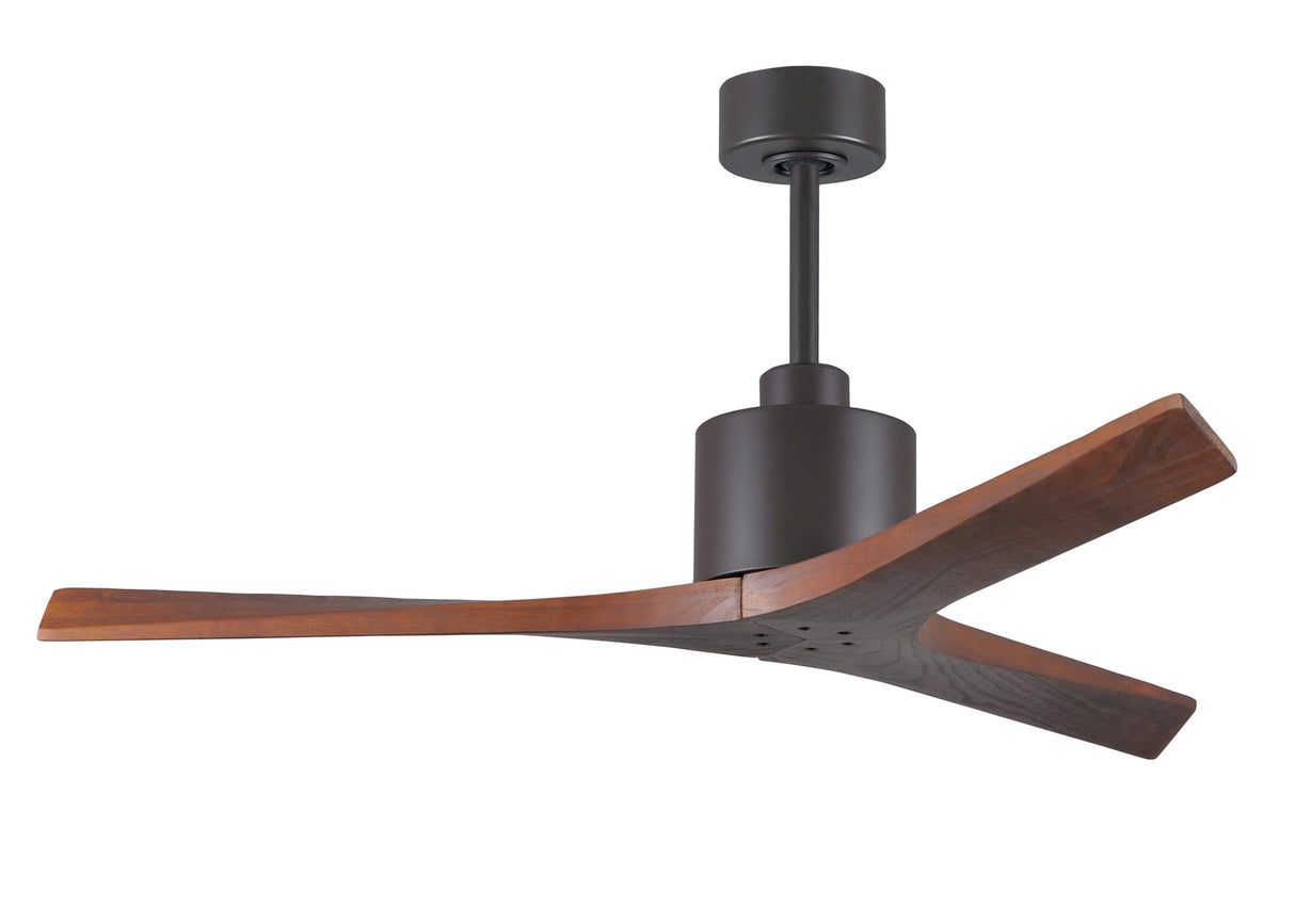 Matthews Fan MW-TB-WA-52 Mollywood 6-speed contemporary ceiling fan in Textured Bronze finish with 52” solid walnut tone blades