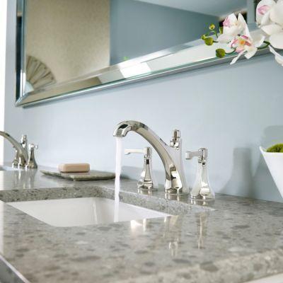 Pfister Polished Nickel Arterra 8" Widespread Lavatory Faucet LG49-DE0D