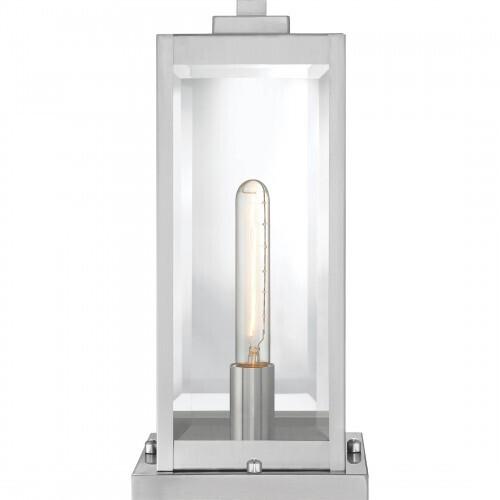 Quoizel WVR9106SS Westover Outdoor pier base 1light stainless steel Outdoor Lantern