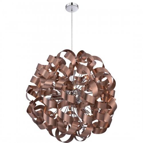 Quoizel RBN2831SG Ribbons Pendant satin copper 31"d Pendant