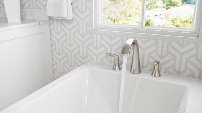 Pfister Brushed Nickel Weller 3-hole Roman Tub, Trim Only RT6-5WRK