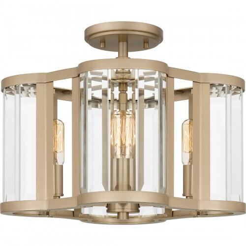Quoizel QSF6193BGD Quoizel Semi-Flush Mount Semi flush 4 lights bronze gold Semi-Flush Mount