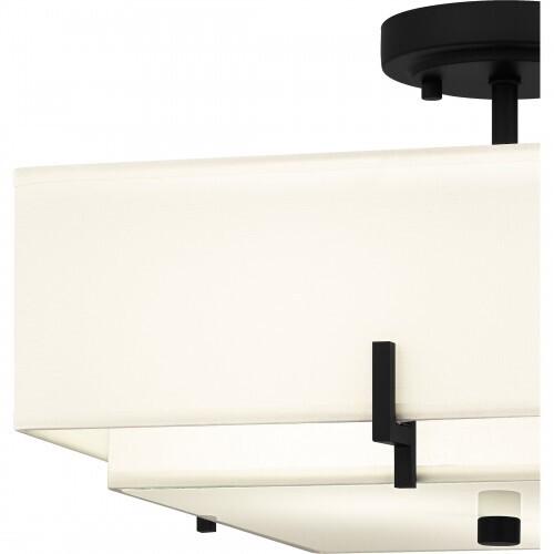 Quoizel QSF6178MBK Quoizel Semi-Flush Mount Semi flush 2 lights matte black Semi-Flush Mount