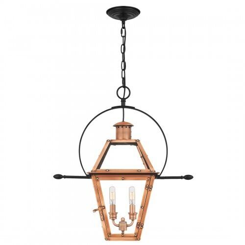 Quoizel RO2811AC Rue De Royal Pendant 2 light aged copper Pendant