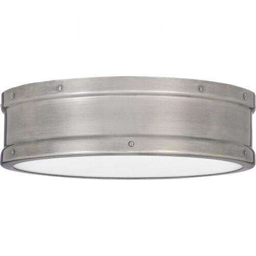 Quoizel QF5224AP Ahoy Flush mount led light antique polished n Flush Mount