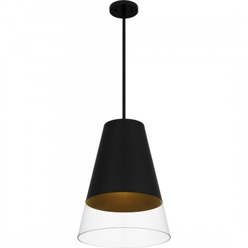 Quoizel PRG1514BBK Peregrine Mid pendant 1 light brushed black Mini Pendant