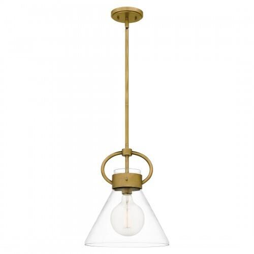 Quoizel WBS1512WS Webster Mini pendant 1 light weathered brass Mini Pendant