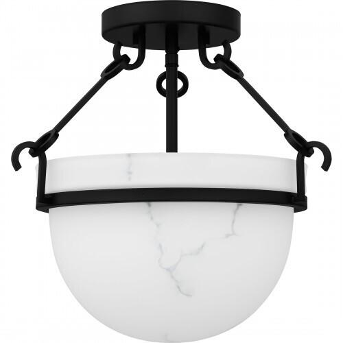 Quoizel QSF6185MBK Quoizel Semi-Flush Mount Semi flush 3 lights matte black Semi-Flush Mount