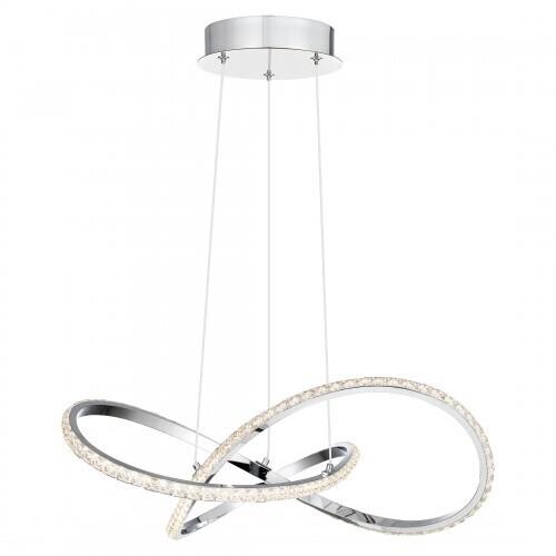 Quoizel PCRUM2818C Rumi Pendant led light polished chrome Pendant