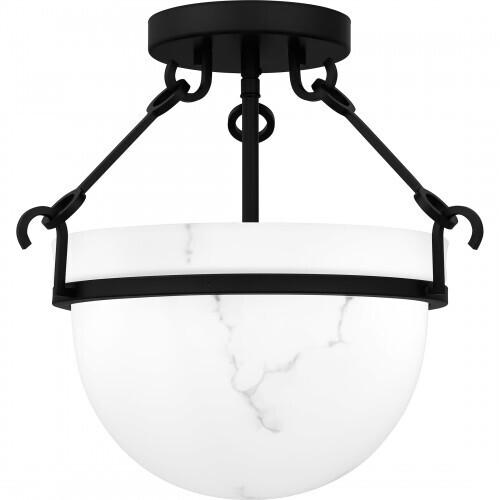 Quoizel QSF6185MBK Quoizel Semi-Flush Mount Semi flush 3 lights matte black Semi-Flush Mount
