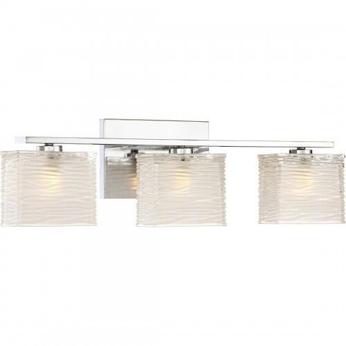 Quoizel WCP8603C Westcap Bath fixture 3 light polished chrome Bath Light