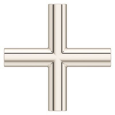 Pfister Polished Nickel Single Cross Handle for Slide Bar Kit HHL-G16TNTD