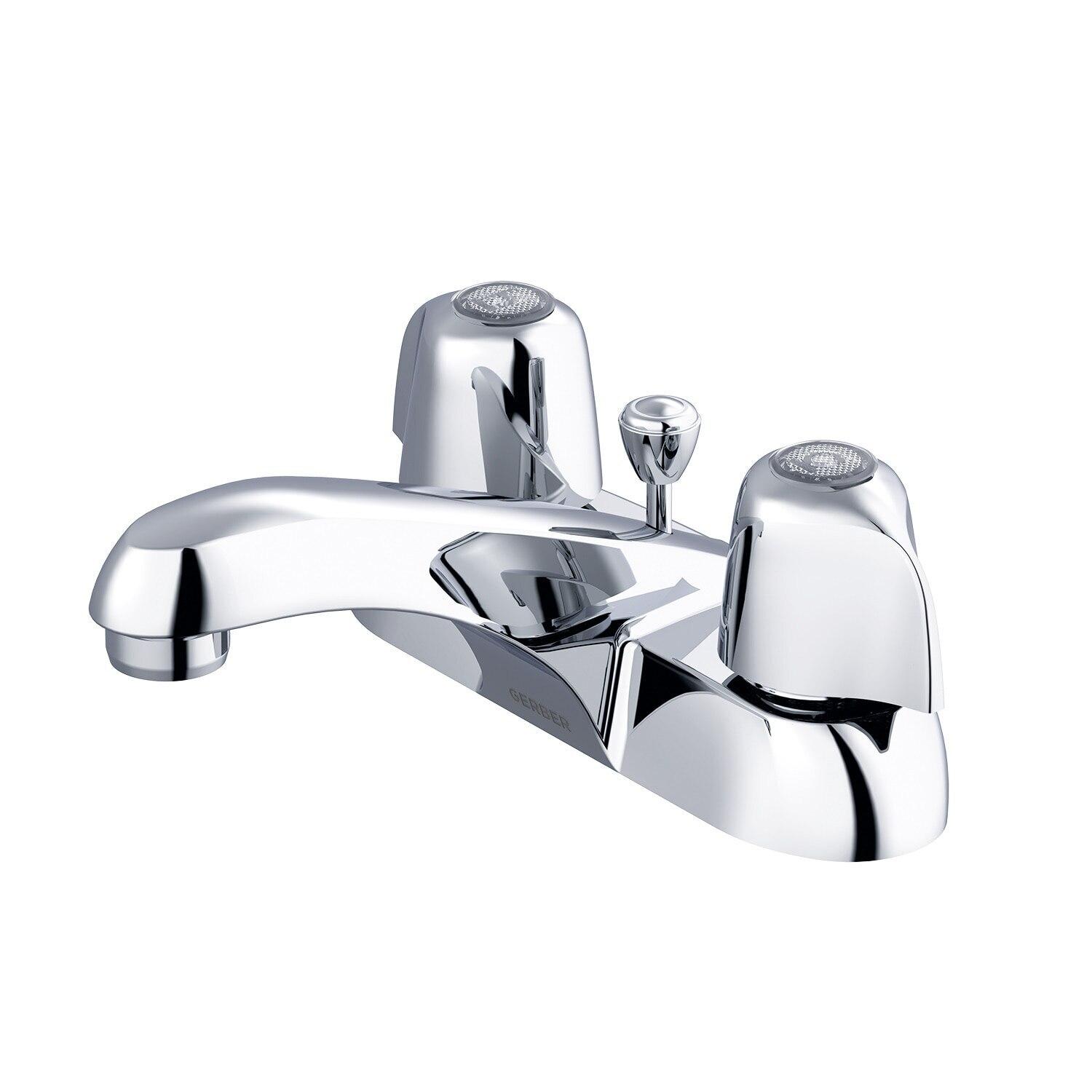 Gerber G0043431 Chrome Classics Two Handle Centerset Lavatory Faucet W/ META...