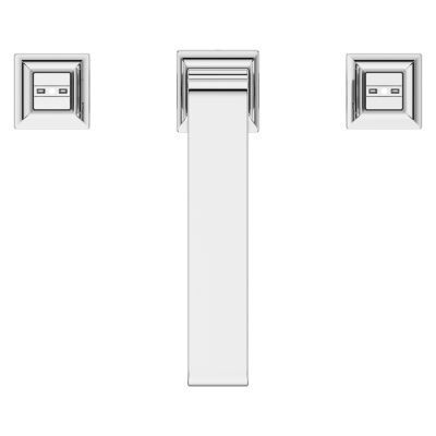 Polished Chrome 2-handle Deck Mounted Roman Tub Trim Without Handles RT6-5VRVC