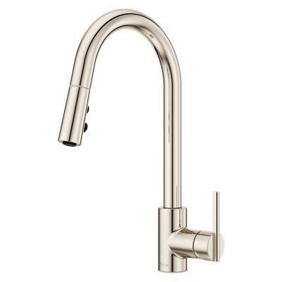 Pfister Polished Nickel 1-handle Pull-down Kitchen Faucet GT529-BID