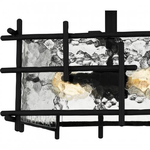 Quoizel DPN1713MBK Daphne Semi flush 2 lights matte black Semi-Flush Mount