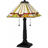 Quoizel TF16140MBK Tiffany Table lamp tiffany 2 lights matte black Table Lamp